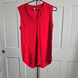 Red Sleeveless Women's Top
